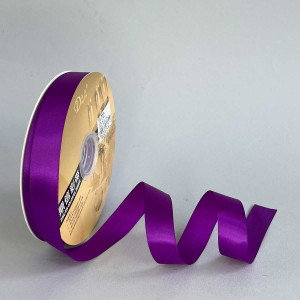 Лента атлас Ding Xin 2.5 см * 90 м - #0467 Фиолетовый Темный